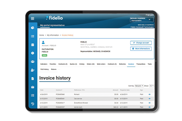 Fidelio ERP cloud sales solutions